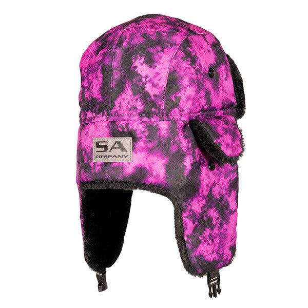 Trapper Hat | Acid Wash | Pink