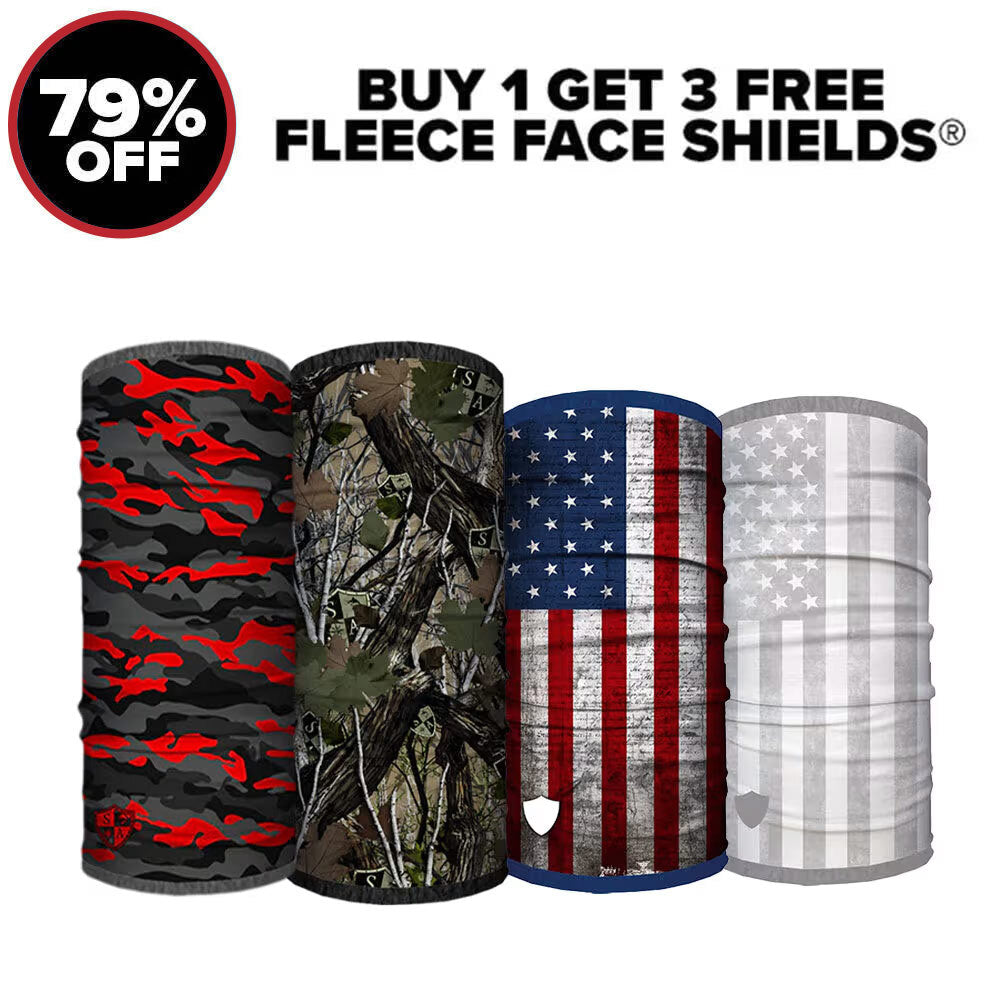 BUY 1 FLEECE FACE SHIELD ® PICK 3 FREE + FREE GIFT