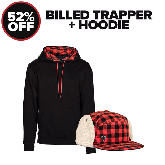 BILLED TRAPPER HATS + HOODIE