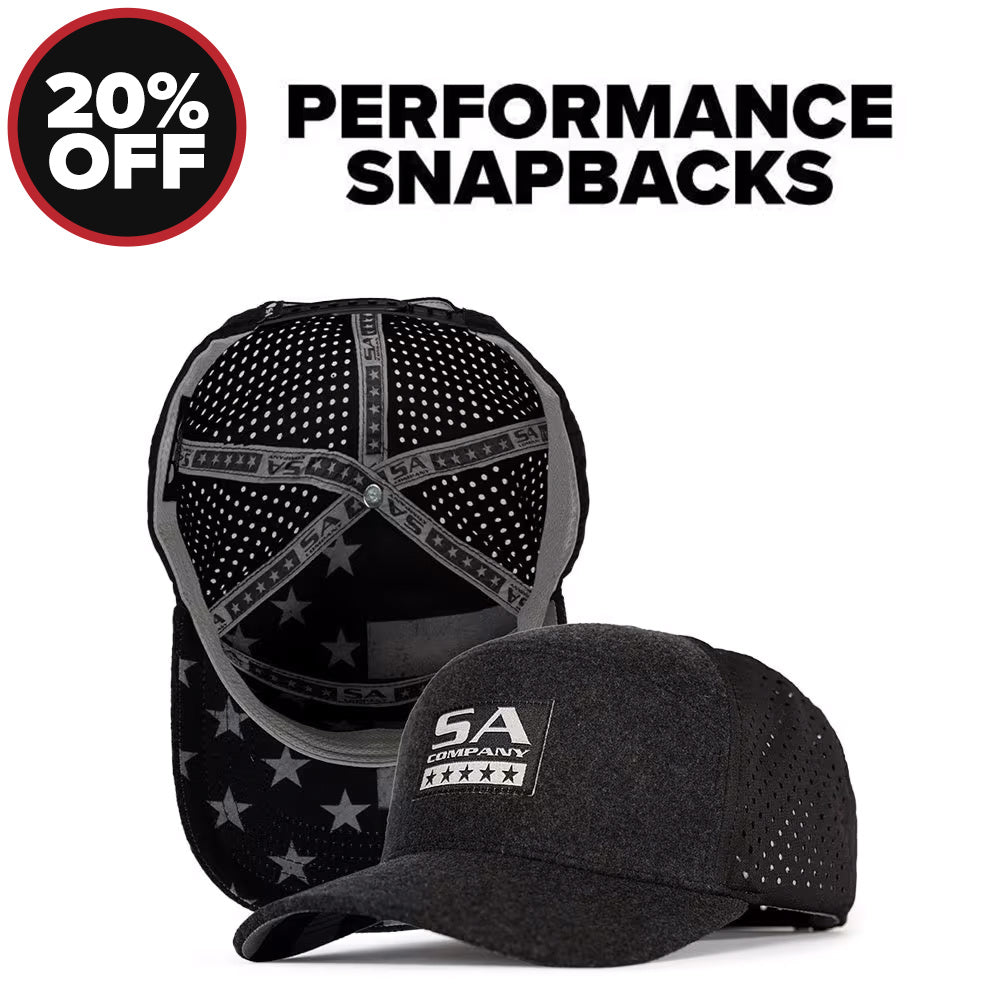 20% OFF PERFORMANCE SNAPBACK!