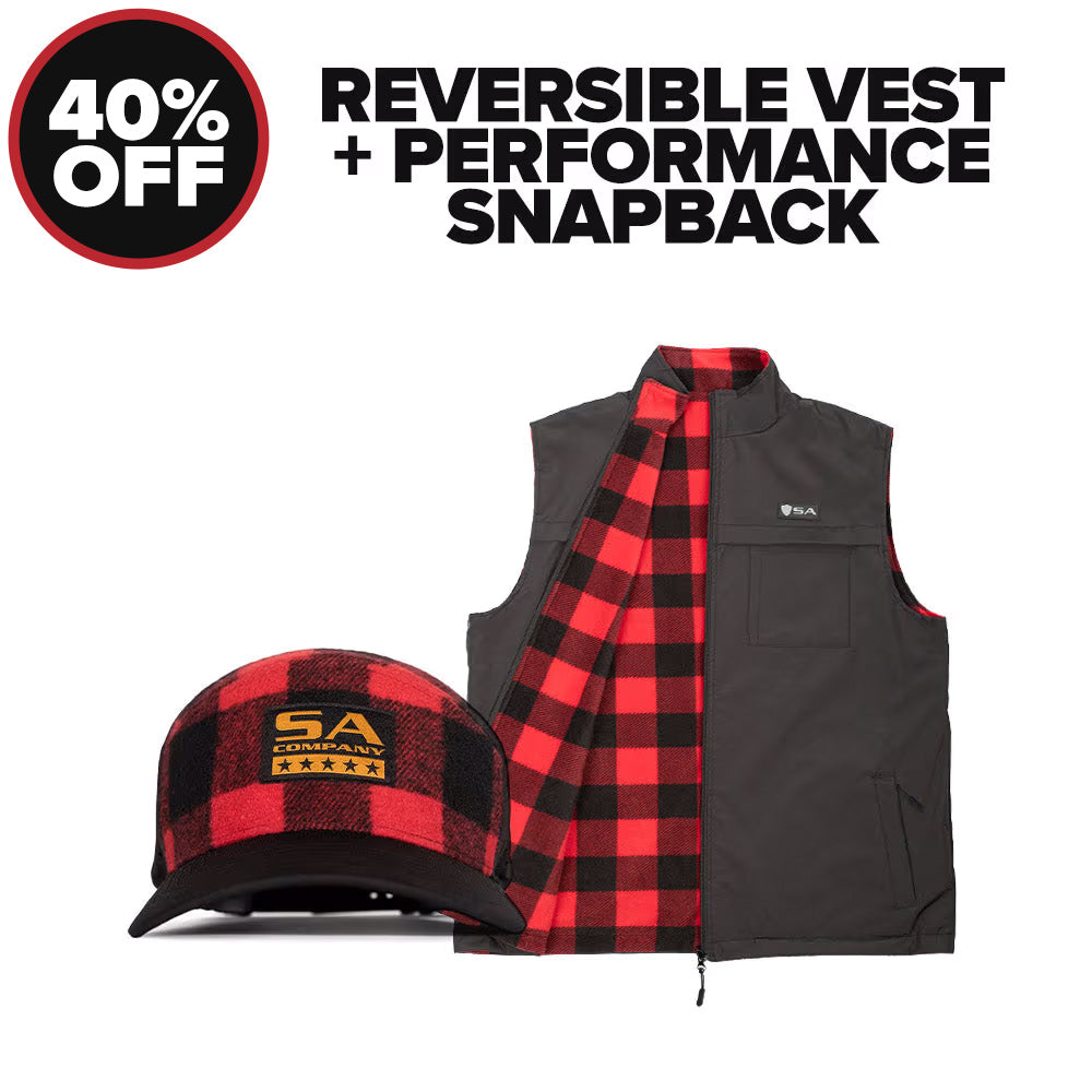 REVERSIBLE VEST + PERFORMANCE SNAPBACK