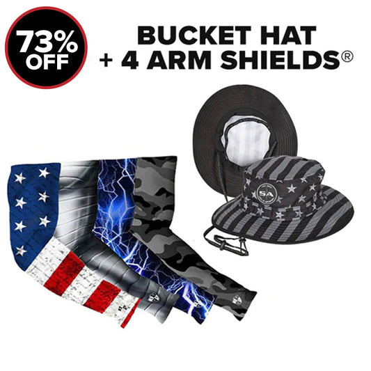BUCKET HAT + 4 ARM SHIELDS®