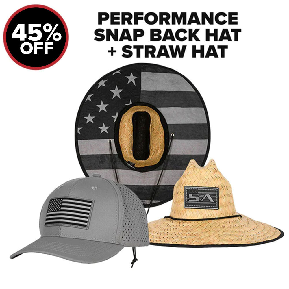 STRAW HAT + PERFORMANCE SNAPBACK