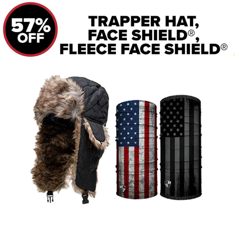 TRAPPER + FLEECE FACE SHIELD® + FACE SHIELD® – Alpha Defense Gear