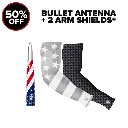 BULLET ANTENNA + 2 ARM SHIELDS®