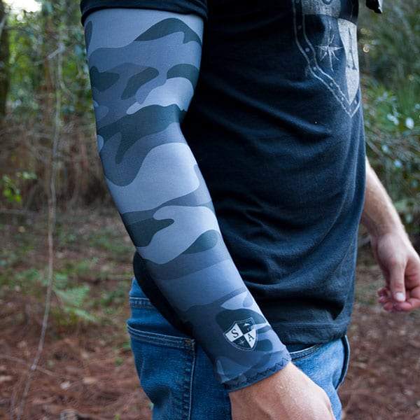 SA Single Arm Shield® | Grey Military Camo