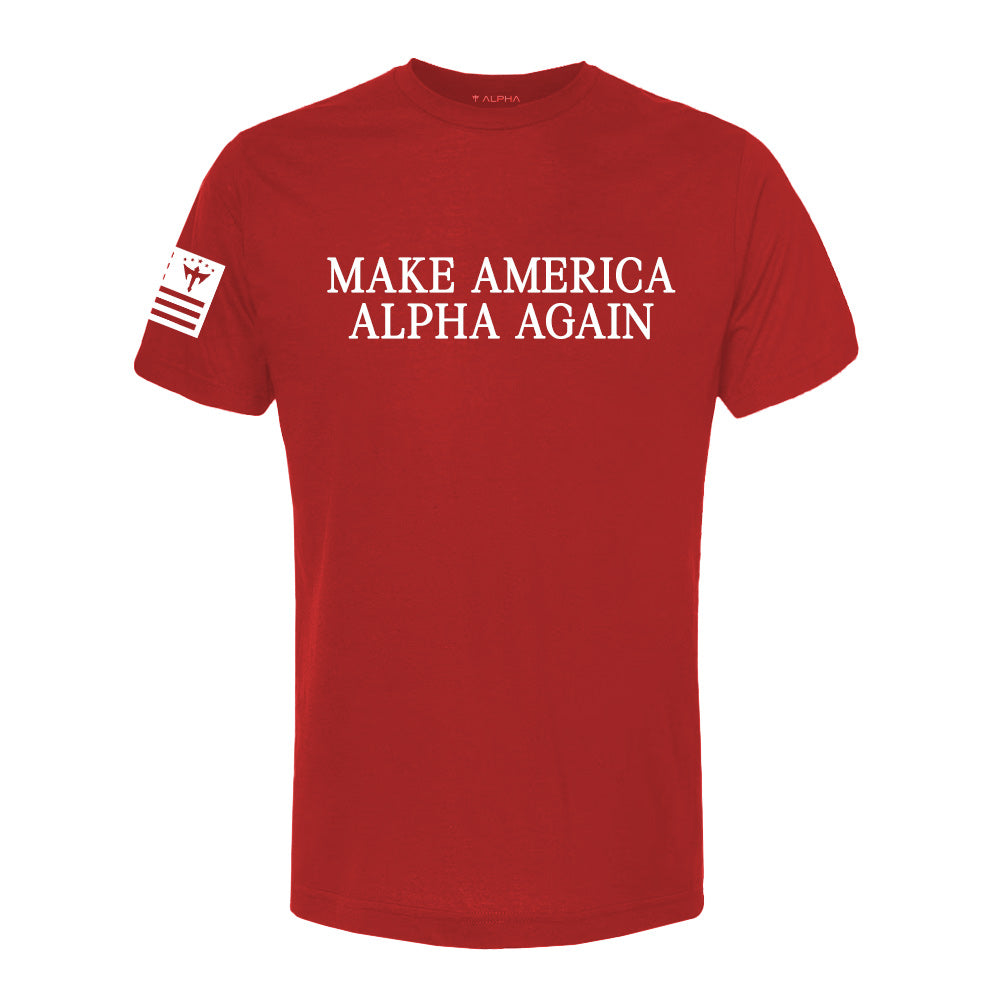 Red Graphic Tee | Make America Alpha Again