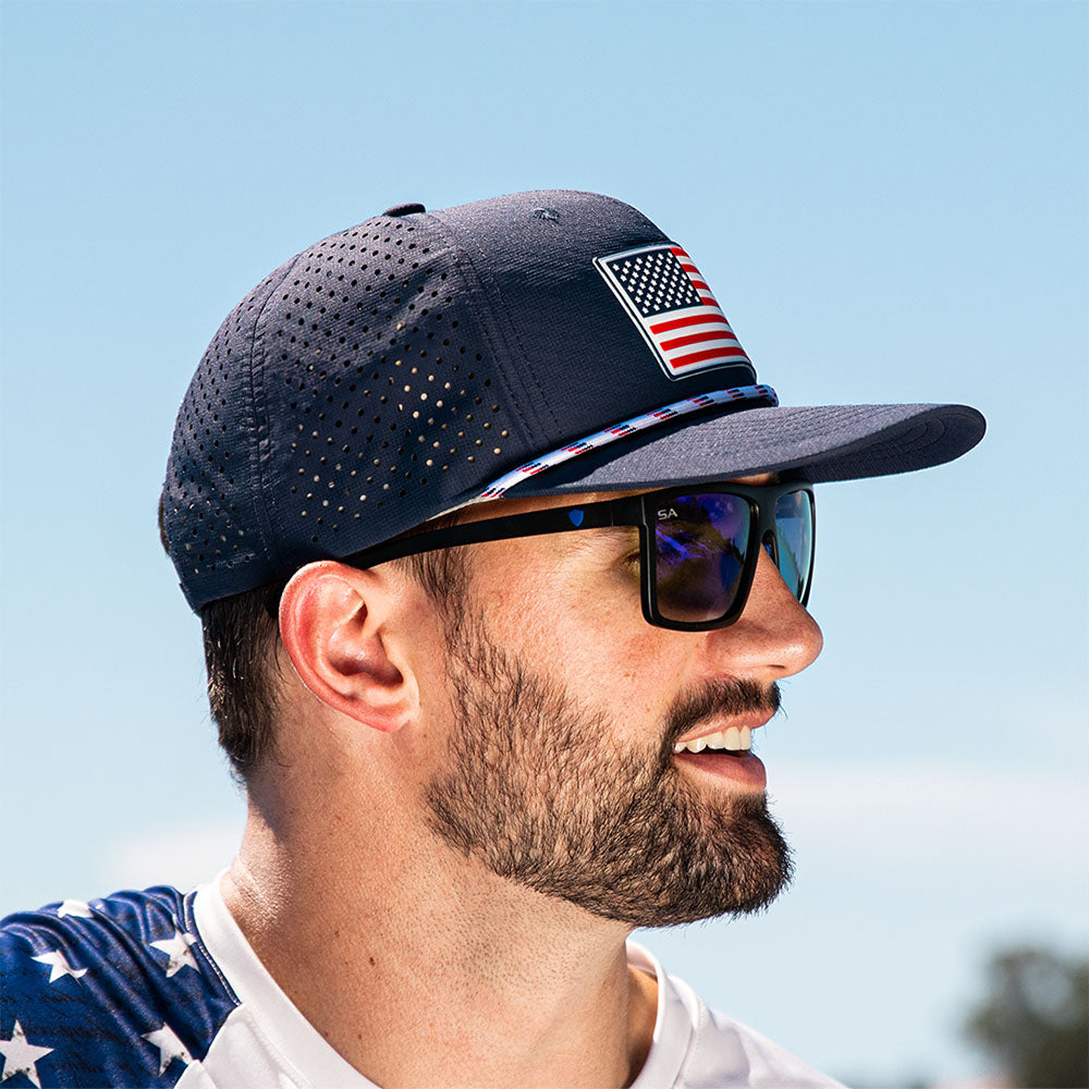 PERFORMANCE SNAPBACK + SUNGLASSES