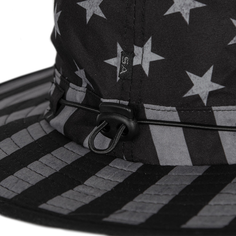 Bucket Hat | Blackout American Flag