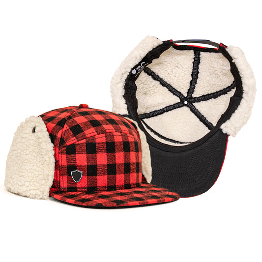 Billed Trapper Hat | Lumberjack Red