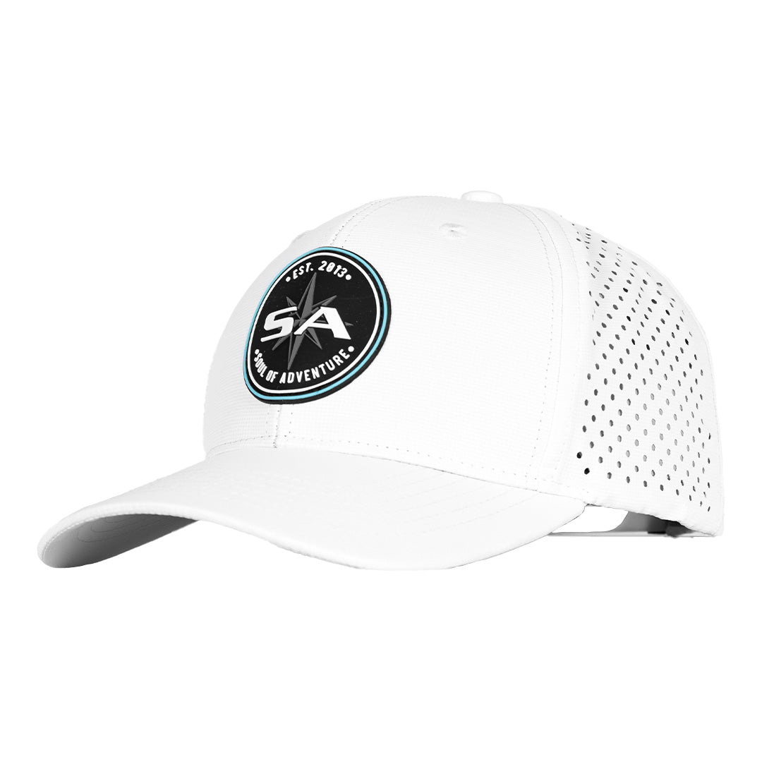 Performance Snap Back | Blue Crest | White