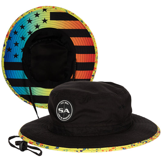 Bucket Hat | Neon Flag