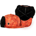 Billed Trapper Hat | Hi Vis Orange Forest Camo