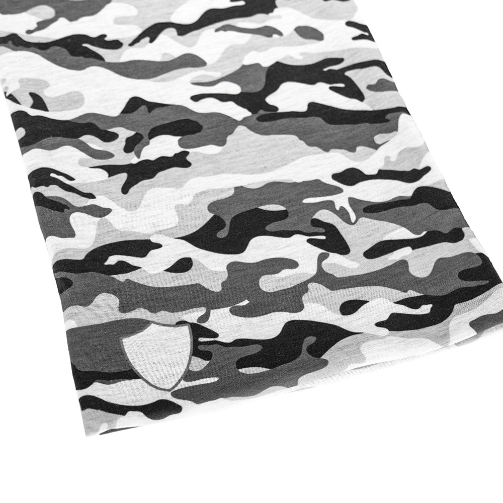 Fleece Face Shields® | Snow Military Camo