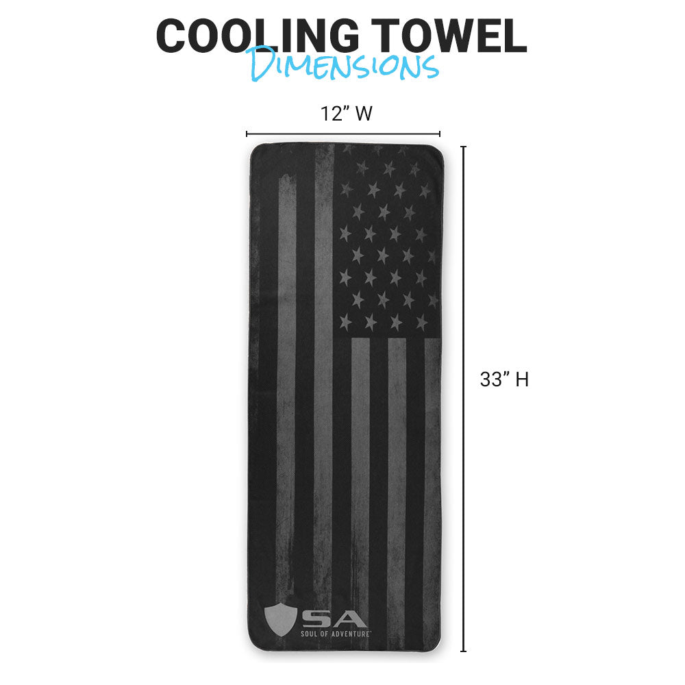 Cooling Towel | Blackout American Flag