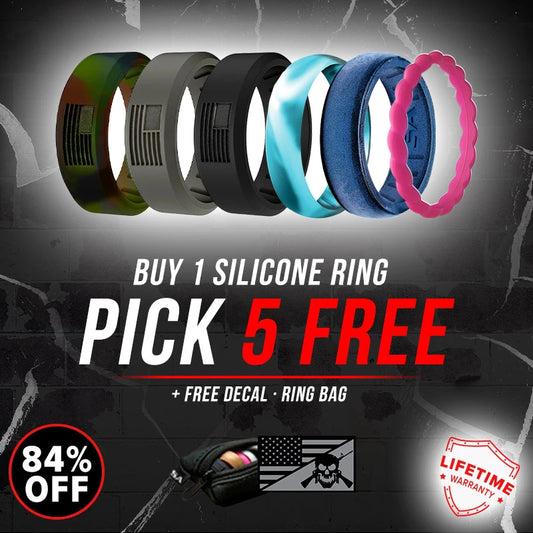 Buy 1 Silicone Ring - Pick 5 FREE