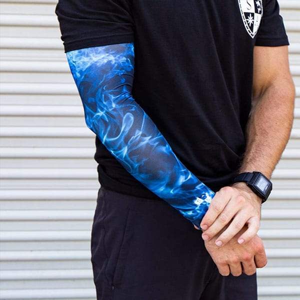 SA Single Arm Shield™ | Blue Flames