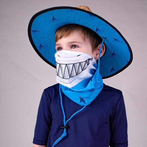 Kids Under Brim Straw Hat | Baby Shark