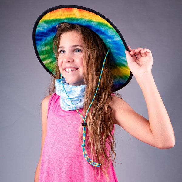 Kids Under Brim Straw Hat | Rave