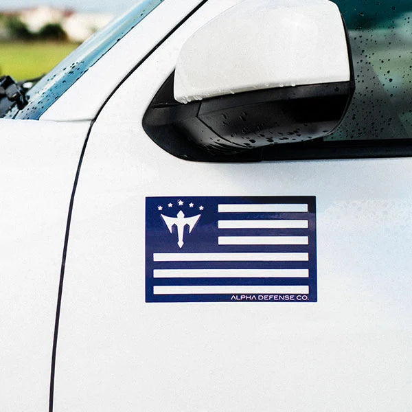 Alpha Flag Magnet | Navy