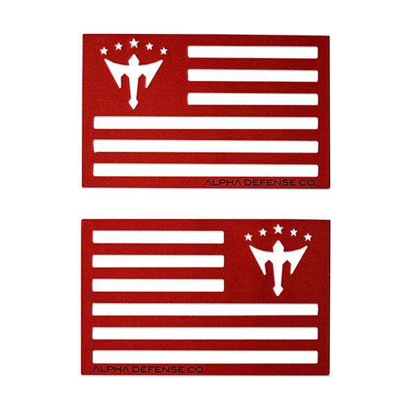 Alpha Flag Magnet | Red