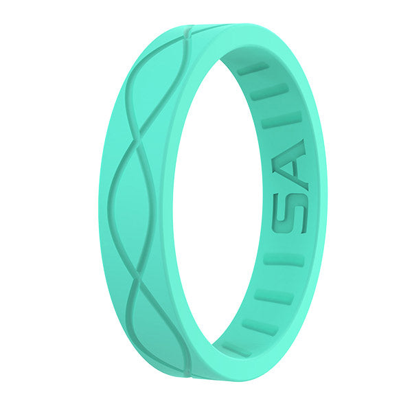 Silicone Ring | Infinity | Aqua – Alpha Defense Gear