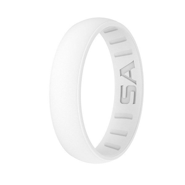Size 4 Silicone Ring | Pearl | White