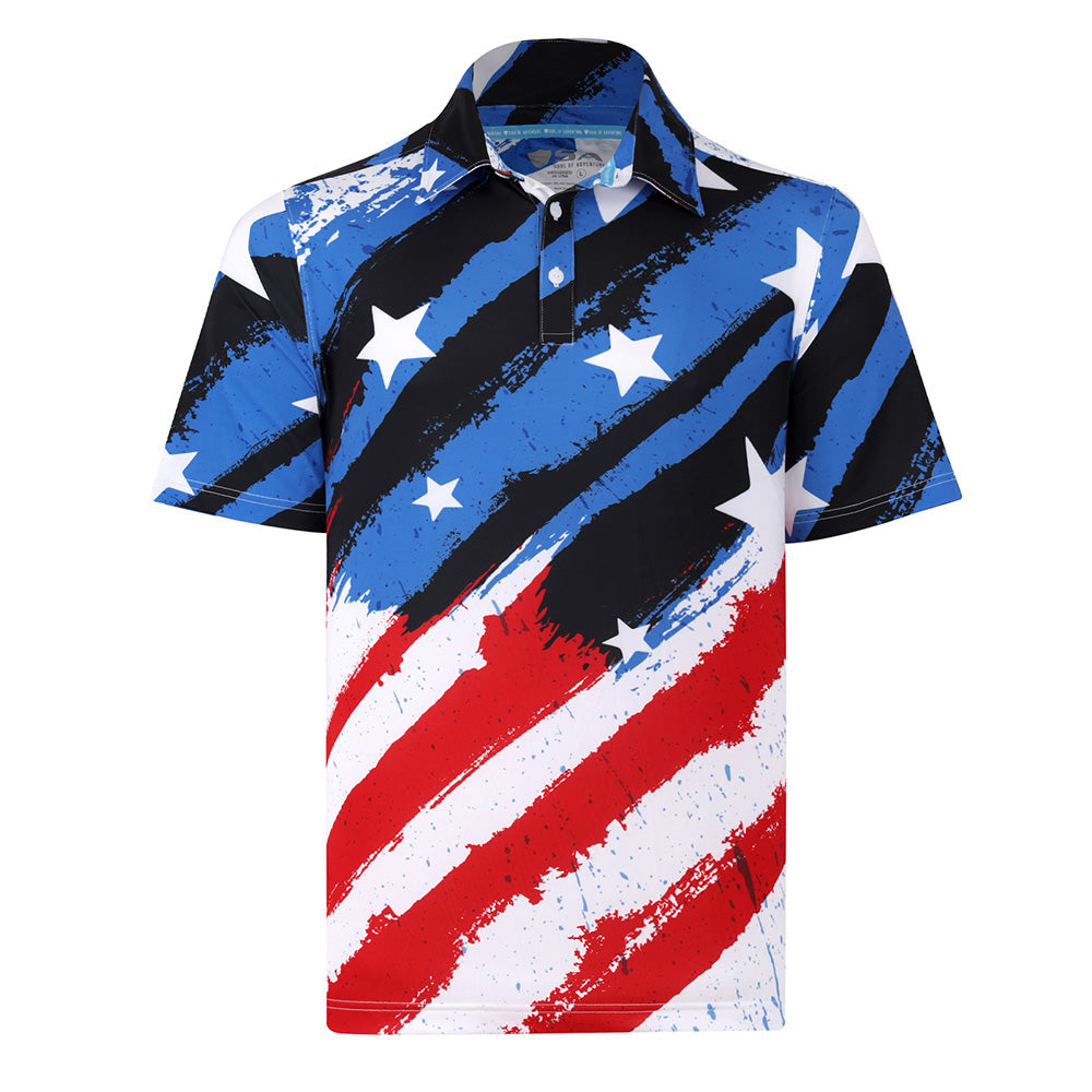 Performance Polo | Stars & Stripes – Alpha Defense Gear