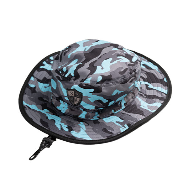 Bucket Hat | Aqua Blackout Military Camo