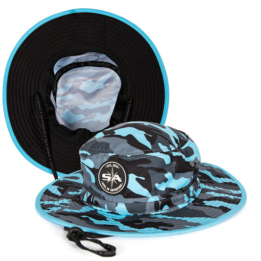 Bucket Hat | Aqua Military Camo