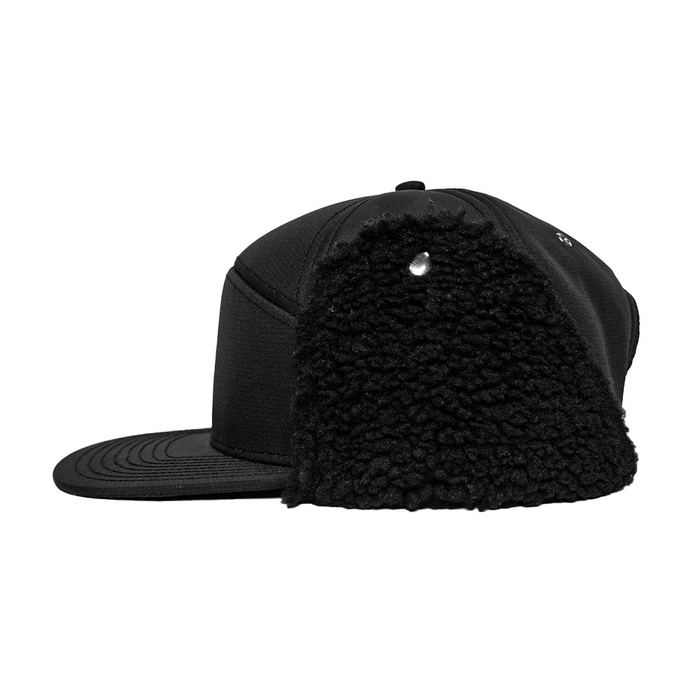 Billed Trapper Hat | Blackout
