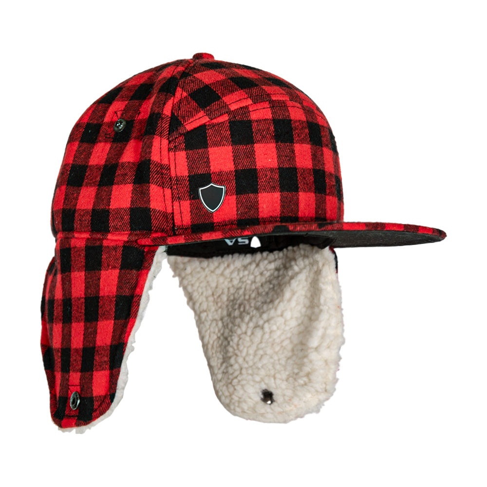 Billed Trapper Hat | Lumberjack Red