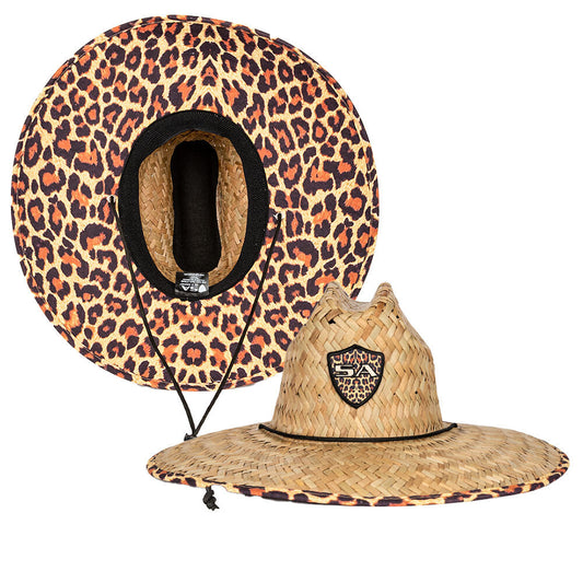 Under Brim Straw Hat | Cheetah