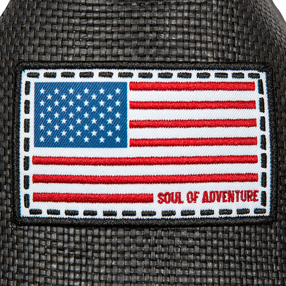 Keys Straw Hat | Black | American Flag