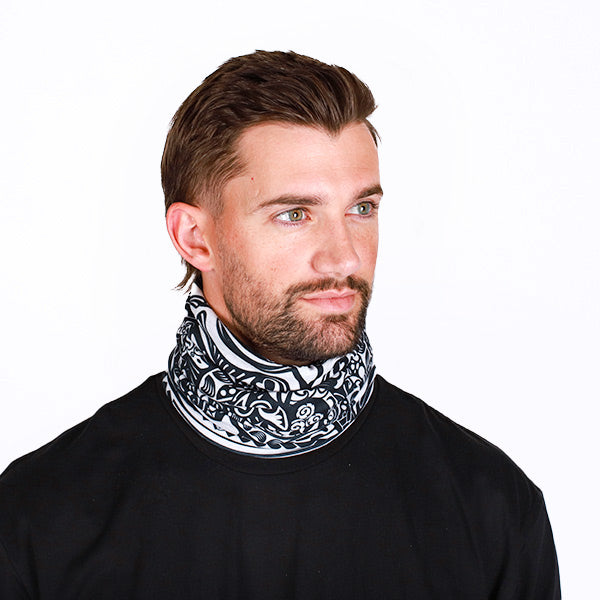 Fleece Face Shields®| Polynesian Tribal