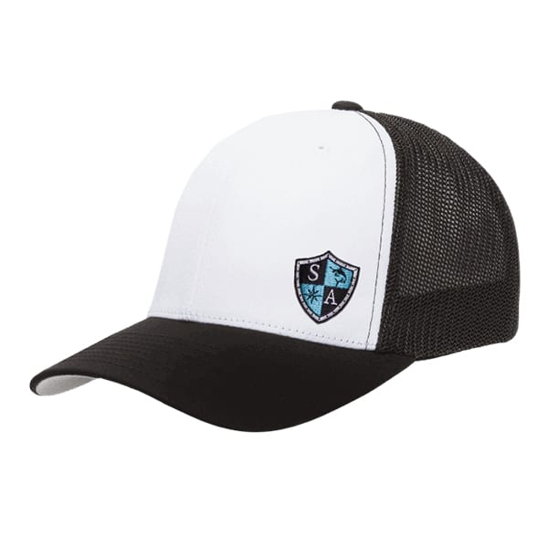 Shield Flex Fit Hat: White