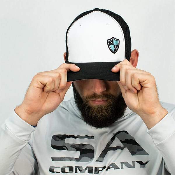 Shield Flex Fit Hat: White