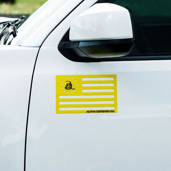 Alpha Flag Magnet | Yellow