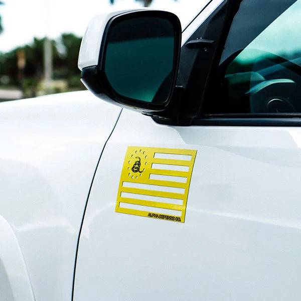 Alpha Flag Magnet | Yellow