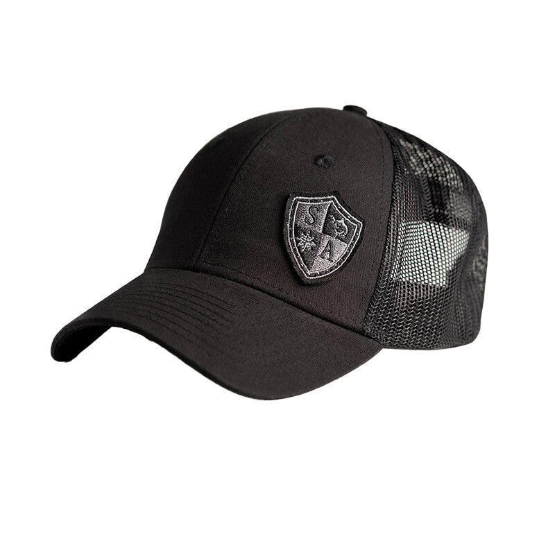 Snap Back Hat | Black | Small Shield
